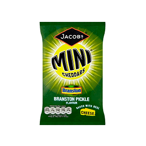 Jasa Internacional. Jacob’s. Mini Cheddars Branston Pickle