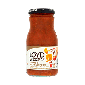 Jasa Internacional. Loyd Grossman. Salsa de Pasta Tomate y Setas Silvestres