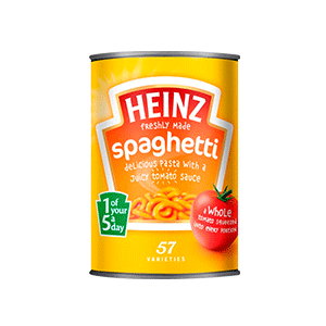 Jasa Internacional. Heinz. Espagueti en tomate