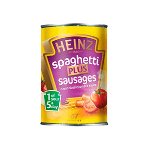 Jasa Internacional. Heinz. Espagueti con salchichas