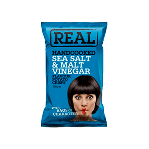 Jasa Internacional. Real. Sea Salt & Malt Vinegar Crisps