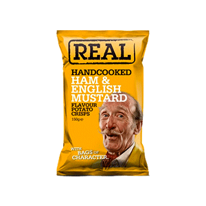 Jasa Internacional. Real. Ham & English Mustard Crisps