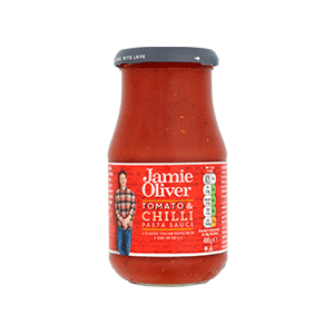 Jasa Internacional. Jamie Oliver. Tomato & Chilli Pasta Sauce
